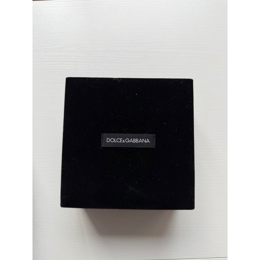 Dolce & Gabbana Black Empty Gift Velvet Jewelry Box Keepsake Storage Display